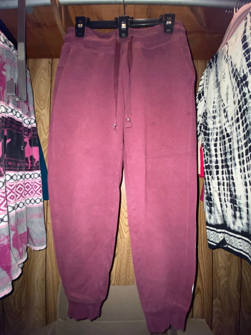 Maroon Calvin Klein sweatpants